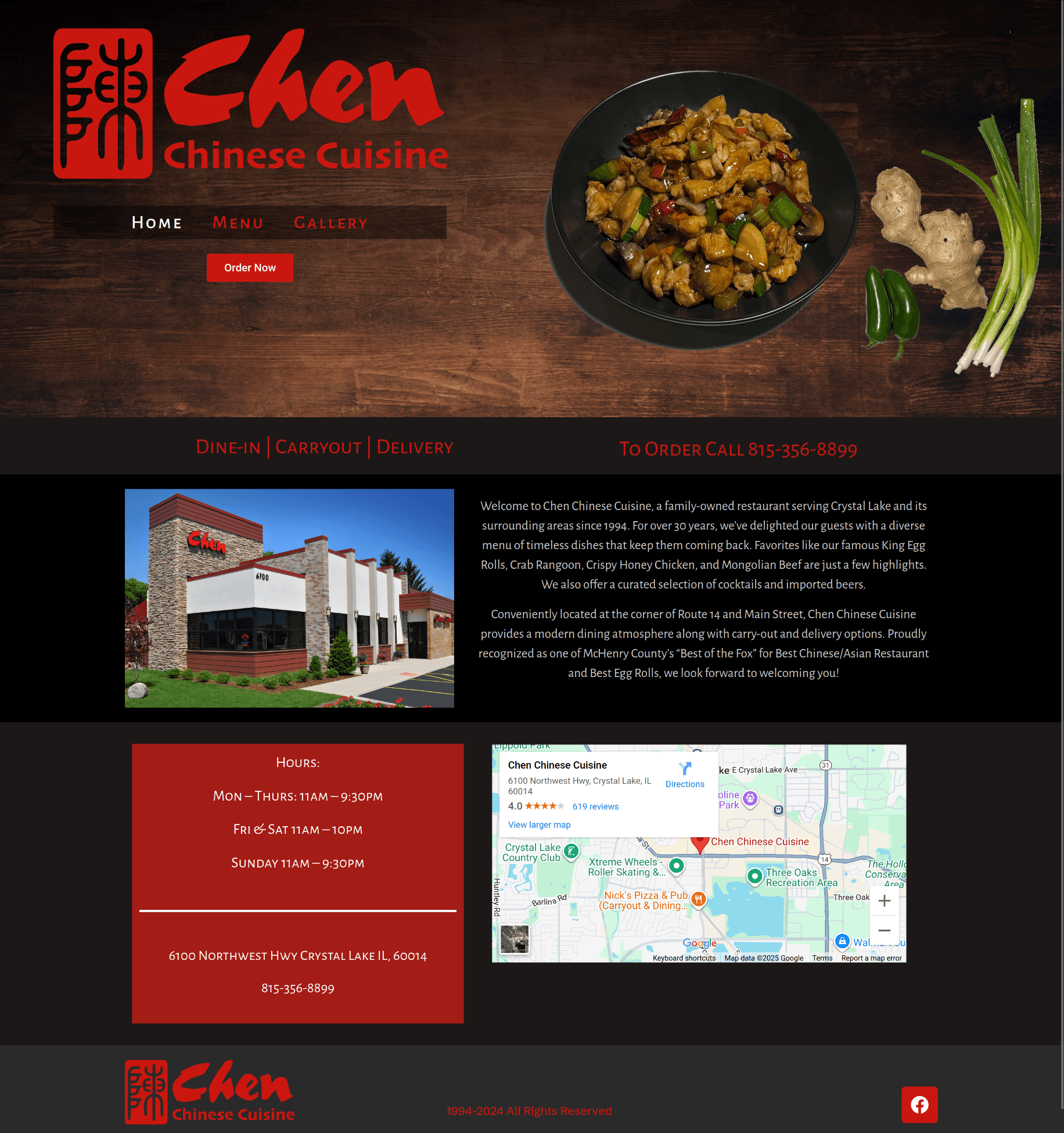 Chen Chinese Cuisine website