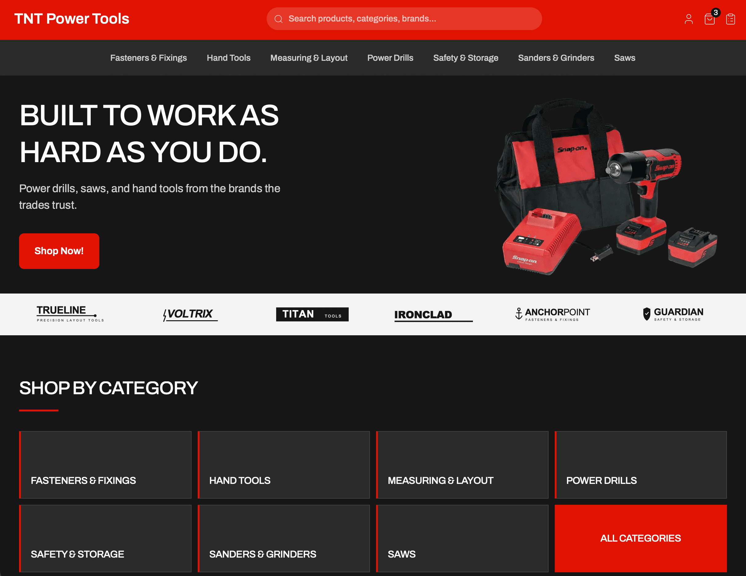 TNT Power Tools, Websites and ecommerce